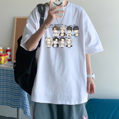 KPOP Stray Kids Singer T Shirt Ανδρικά Μόδα Streetwear Harajuku StrayKids Letter γραφικό καλοκαίρι Y2K Oversize κοντό μανίκι με λαιμόκοψη