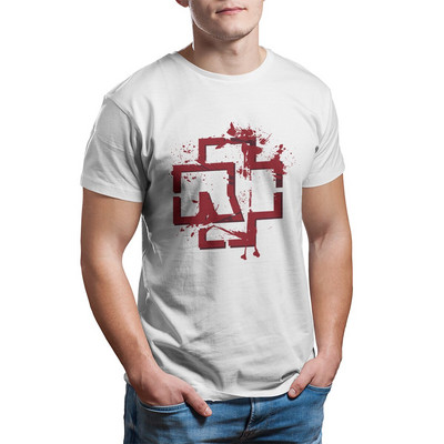 Ramstein Music Band T-krekli Vīriešu Heavy Meta Funny 100% kokvilnas T-krekli ar īsām piedurknēm T krekli dzimšanas dienas dāvanu topi