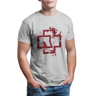 Ramstein Music Band T-krekli Vīriešu Heavy Meta Funny 100% kokvilnas T-krekli ar īsām piedurknēm T krekli dzimšanas dienas dāvanu topi