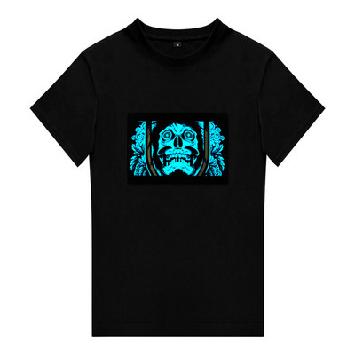 Jõulupidu Dj Ekvalaiser Display Helendav Muusika Valgustab helendav Led T-särk