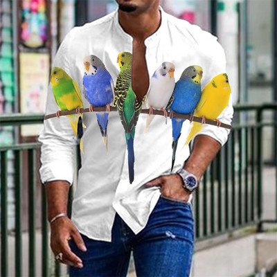 2023. aasta meeste särgi top loominguline prindimuster, vabaaja kontorispordi sporditrendi moetrend kevad-suvine uus kuum müük