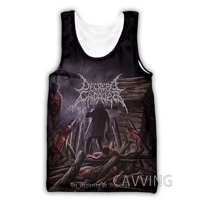 Jauna modes sieviešu/vīriešu 3D druka Decrepit Cadaver Rock Tank Topi Harajuku Veste Vasaras apakškrekls Krekli Ielu apģērbi