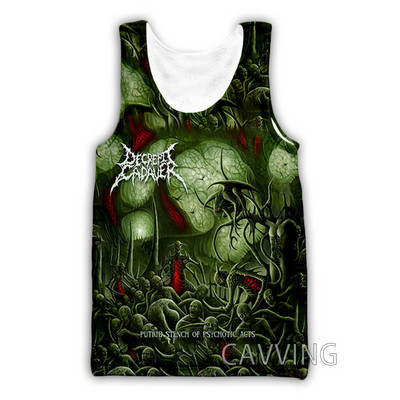 Jauna modes sieviešu/vīriešu 3D druka Decrepit Cadaver Rock Tank Topi Harajuku Veste Vasaras apakškrekls Krekli Ielu apģērbi