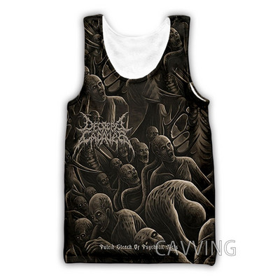 Jauna modes sieviešu/vīriešu 3D druka Decrepit Cadaver Rock Tank Topi Harajuku Veste Vasaras apakškrekls Krekli Ielu apģērbi