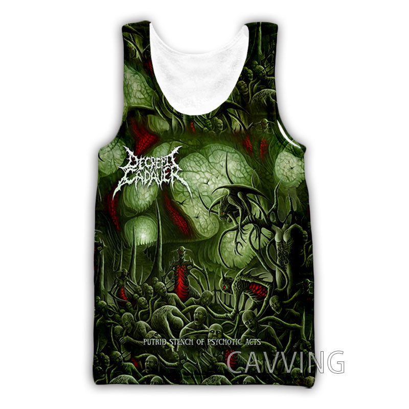 Jauna modes sieviešu/vīriešu 3D druka Decrepit Cadaver Rock Tank Topi Harajuku Veste Vasaras apakškrekls Krekli Ielu apģērbi