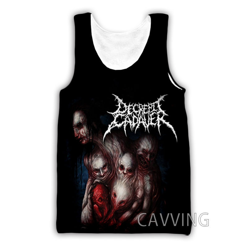 Jauna modes sieviešu/vīriešu 3D druka Decrepit Cadaver Rock Tank Topi Harajuku Veste Vasaras apakškrekls Krekli Ielu apģērbi