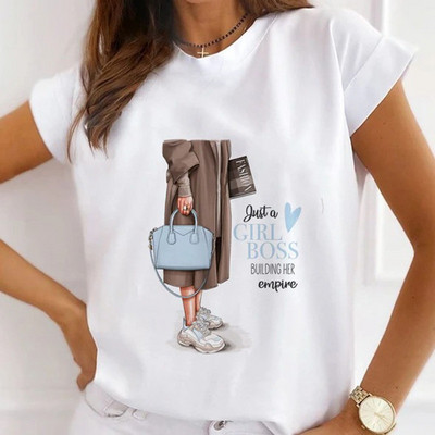 Gyönyörű lányok tortatáska léggömbnyomott női póló nyári modális pólók felsők divatos női ingek rövid ujjú női pólók