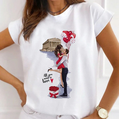 Gyönyörű lányok tortatáska léggömbnyomott női póló nyári modális pólók felsők divatos női ingek rövid ujjú női pólók