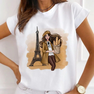 Gyönyörű lányok tortatáska léggömbnyomott női póló nyári modális pólók felsők divatos női ingek rövid ujjú női pólók