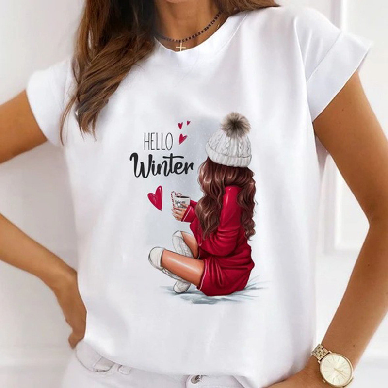 Gyönyörű lányok tortatáska léggömbnyomott női póló nyári modális pólók felsők divatos női ingek rövid ujjú női pólók