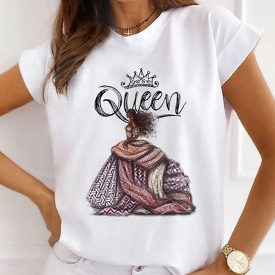 Γυναικεία μπλουζάκια μόδας Καλοκαιρινό ψηλοτάκουνα μπλουζάκι με γραφικό λουλούδι πεταλούδα με γραφικό μπλουζάκι με φαρδιά κοντομάνικα λευκά μπλουζάκια