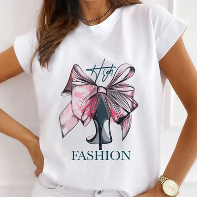 Modal Graphic T krekls Sieviešu vasaras ikdienas T-krekli Sieviešu meiteņu Eifeļa torņa Streetwear T-krekls ar īsām piedurknēm