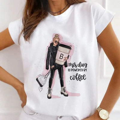 Κορίτσια μπλουζάκια με λουλούδια με μπαλόνι αυτοκινήτου Γυναικεία καλοκαιρινά γραφικά μπλουζάκια Αστεία πουκάμισα για γυναίκες Μπλουζάκια Loose Crew Neck Harajuku Tops