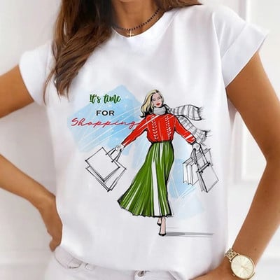 Κορίτσια μπλουζάκια με λουλούδια με μπαλόνι αυτοκινήτου Γυναικεία καλοκαιρινά γραφικά μπλουζάκια Αστεία πουκάμισα για γυναίκες Μπλουζάκια Loose Crew Neck Harajuku Tops