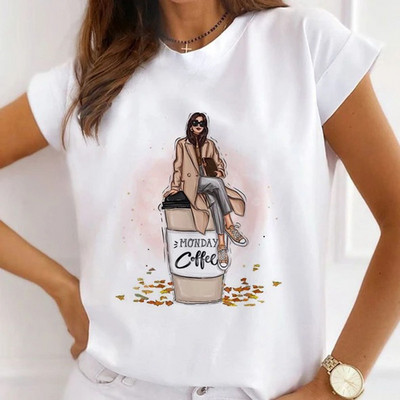 Κορίτσια μπλουζάκια με λουλούδια με μπαλόνι αυτοκινήτου Γυναικεία καλοκαιρινά γραφικά μπλουζάκια Αστεία πουκάμισα για γυναίκες Μπλουζάκια Loose Crew Neck Harajuku Tops