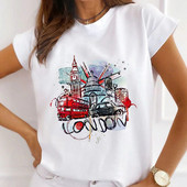 Μόδα κοντά μανίκια Love Sweet 90s Trend Casual T-shirts Γυναικεία Ρούχα Γυναικεία καλοκαιρινά T Γυναικεία ένδυση γραφικό μπλουζάκι