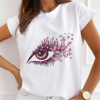 Μόδα κοντά μανίκια Love Sweet 90s Trend Casual T-shirts Γυναικεία Ρούχα Γυναικεία καλοκαιρινά T Γυναικεία ένδυση γραφικό μπλουζάκι