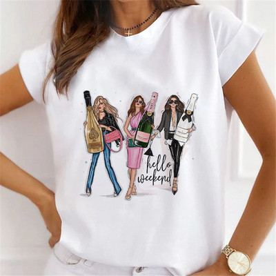 Μόδα κοντά μανίκια Love Sweet 90s Trend Casual T-shirts Γυναικεία Ρούχα Γυναικεία καλοκαιρινά T Γυναικεία ένδυση γραφικό μπλουζάκι