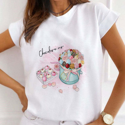Μόδα κοντά μανίκια Love Sweet 90s Trend Casual T-shirts Γυναικεία Ρούχα Γυναικεία καλοκαιρινά T Γυναικεία ένδυση γραφικό μπλουζάκι