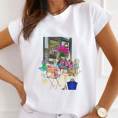 Μόδα κοντά μανίκια Love Sweet 90s Trend Casual T-shirts Γυναικεία Ρούχα Γυναικεία καλοκαιρινά T Γυναικεία ένδυση γραφικό μπλουζάκι