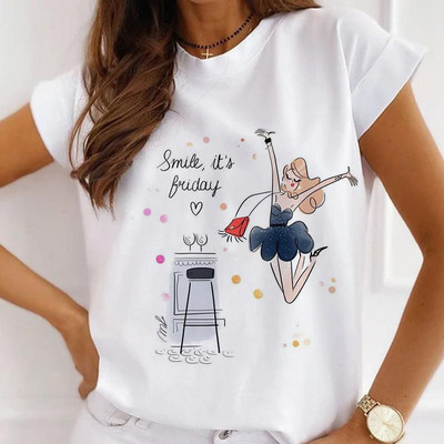 Fasion Women Loose Tee Μπλουζάκια 100% Modal Κοντό μανίκι Wine Coffee Flower Print Γυναικεία T-Shirts Καλοκαιρινό Νέο Γυναικείο Casual Tshirt