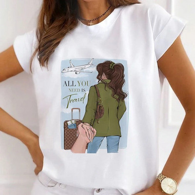 Fasion Women Loose Tee Μπλουζάκια 100% Modal Κοντό μανίκι Wine Coffee Flower Print Γυναικεία T-Shirts Καλοκαιρινό Νέο Γυναικείο Casual Tshirt