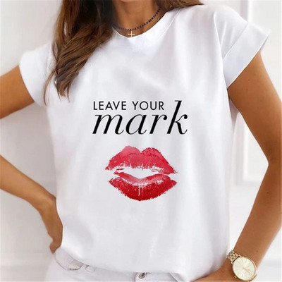 Modes sirds tauriņš, zieds ar balonu apdruku T-krekli vasaras grafiski T-krekli Smieklīgi krekls Sieviešu Tkrekls ar brīvu apkakli Harajuku topi