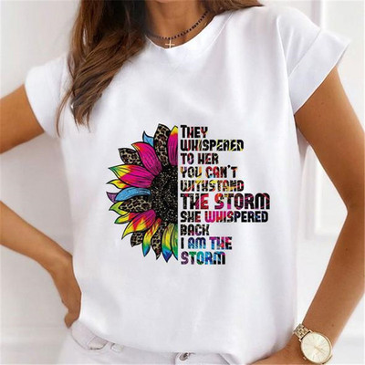 Γυναικείες εκτυπώσεις λουλουδιών 90s Γυναικεία γραφικά μπλουζάκια με σέξι μπλουζάκι με κραγιόν