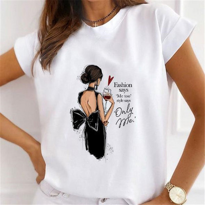 Γυναικείες εκτυπώσεις λουλουδιών 90s Γυναικεία γραφικά μπλουζάκια με σέξι μπλουζάκι με κραγιόν