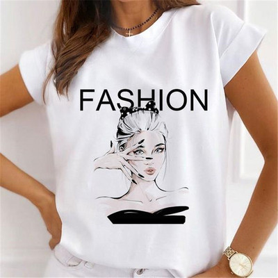 Γυναικείες εκτυπώσεις λουλουδιών 90s Γυναικεία γραφικά μπλουζάκια με σέξι μπλουζάκι με κραγιόν