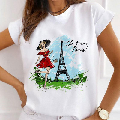 Modes vasaras topi Sieviešu Jauni Tkrekli Grafiski modāla sirds ar citronu apdrukāts T-krekls Meiteņu T-krekli