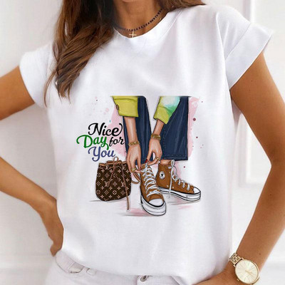 Modes vasaras topi Sieviešu Jauni Tkrekli Grafiski modāla sirds ar citronu apdrukāts T-krekls Meiteņu T-krekli