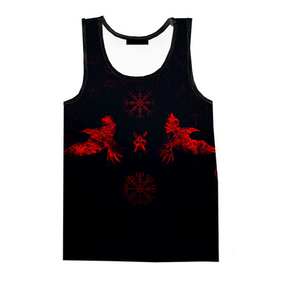 2023. gada jauni vikingu rūnas ar 3D apdruku Apģērbi vīriešu apģērbi Harajuku Streetwear Lielizmēra sporta zāles apģērbi Vīriešu ātri žūstoši topi T-krekli