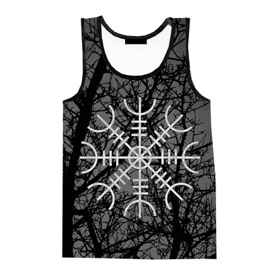 2023. gada jauni vikingu rūnas ar 3D apdruku Apģērbi vīriešu apģērbi Harajuku Streetwear Lielizmēra sporta zāles apģērbi Vīriešu ātri žūstoši topi T-krekli