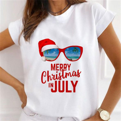 Καλοκαιρινό καινούργιο κοντομάνικο μπλουζάκι Γυναικεία μόδα casual φαρδιά μπλουζάκια με στρογγυλό γιακά λουλούδι μπλουζάκι με πεταλούδα