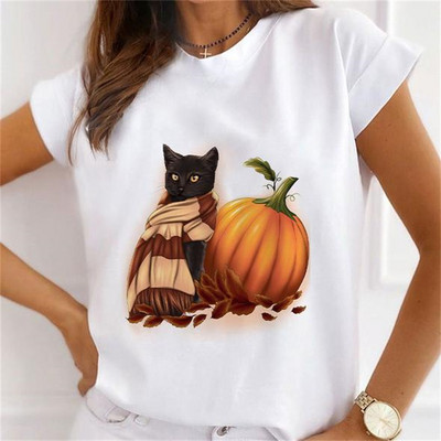 Καλοκαιρινό καινούργιο κοντομάνικο μπλουζάκι Γυναικεία μόδα casual φαρδιά μπλουζάκια με στρογγυλό γιακά λουλούδι μπλουζάκι με πεταλούδα