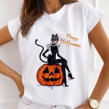 Lovely Pumpkin Casual Tee Top κοντομάνικο πουκάμισο Γυναικεία ρούχα μόδας καλοκαιρινό μπλουζάκι Γυναικεία Happy Halloween γραφικά μπλουζάκια