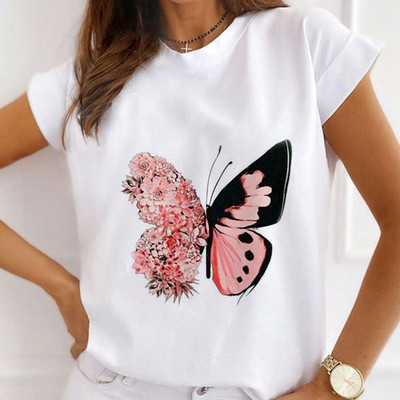 Jauki ķirbju gadījuma T-krekli ar īsām piedurknēm Sieviešu apģērbi Modes Tkrekli Vasaras Sieviešu Priecīgu Helovīnu Grafiskie T-krekli