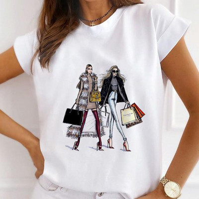 Jauki ķirbju gadījuma T-krekli ar īsām piedurknēm Sieviešu apģērbi Modes Tkrekli Vasaras Sieviešu Priecīgu Helovīnu Grafiskie T-krekli