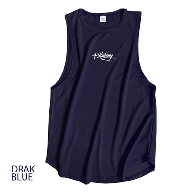 Vīriešu burtu grafiskais sporta krekls ar tvertni ātri žūstošs, elpojošs veste vīriešu fitnesa skriešanai, sērfošanai, ceļojumam, ikdienas T-krekls bez piedurknēm