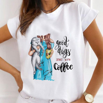 Divat rövid ujjú alkalmi pólók Boldog karácsonyt Ruhák Női Nyári T ruházat Női Pillangómintás Grafikus póló