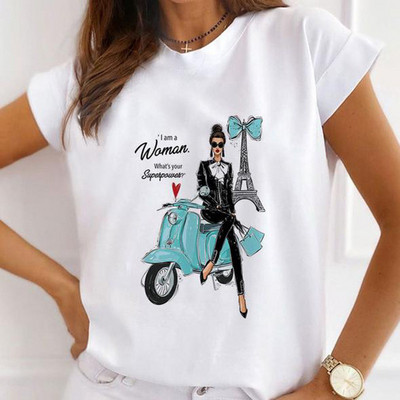 Divat rövid ujjú alkalmi pólók Boldog karácsonyt Ruhák Női Nyári T ruházat Női Pillangómintás Grafikus póló