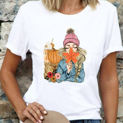 Divat rövid ujjú alkalmi pólók Boldog karácsonyt Ruhák Női Nyári T ruházat Női Pillangómintás Grafikus póló