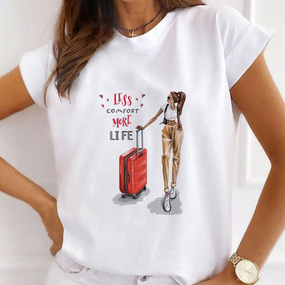 Divat rövid ujjú alkalmi pólók Boldog karácsonyt Ruhák Női Nyári T ruházat Női Pillangómintás Grafikus póló