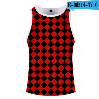 Fashion Print Deemon Slayer Kimetsu No Yaiba Kostüüm Cosplay Homme 3D Kulturismi Tankid Varrukateta Meeste Naiste Fitness 3D Vest