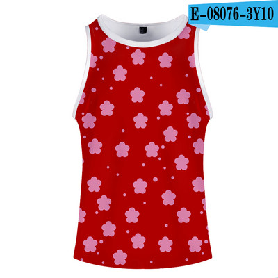 Fashion Print Deemon Slayer Kimetsu No Yaiba Kostüüm Cosplay Homme 3D Kulturismi Tankid Varrukateta Meeste Naiste Fitness 3D Vest