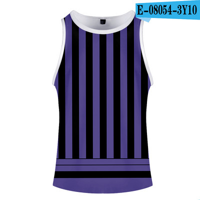 Fashion Print Deemon Slayer Kimetsu No Yaiba Kostüüm Cosplay Homme 3D Kulturismi Tankid Varrukateta Meeste Naiste Fitness 3D Vest