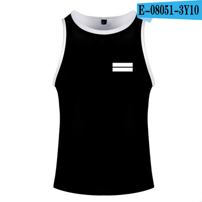 Fashion Print Deemon Slayer Kimetsu No Yaiba Kostüüm Cosplay Homme 3D Kulturismi Tankid Varrukateta Meeste Naiste Fitness 3D Vest