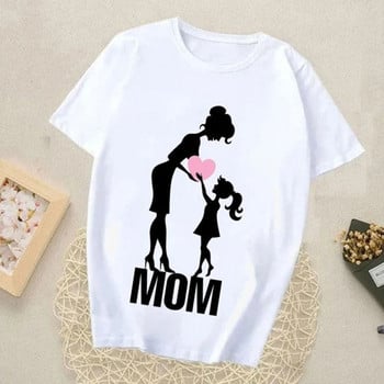 Γυναικεία μπλουζάκια Harajuku Summer Mom Print Γυναικεία Casual T-Shirt Φαρδιά κοντομάνικα λευκά πουκάμισα με πάτο