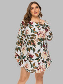 Γυναικείο φόρεμα με μακρυμάνικο φαρδύ χαλαρό μακρυμάνικο πουκάμισο για μόδα 2022 Νέο Άνοιξη Φθινόπωρο O λαιμό